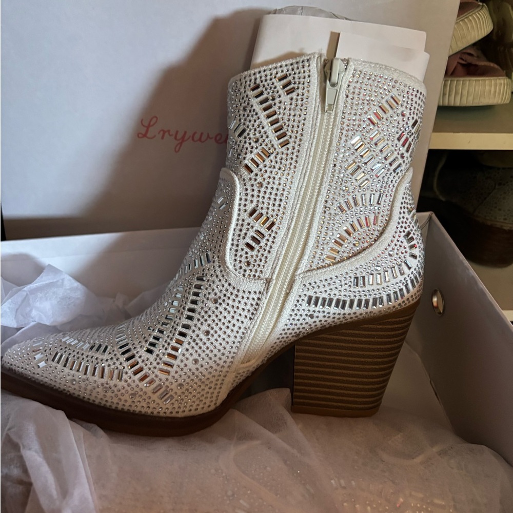 White Ankle Boots for Women